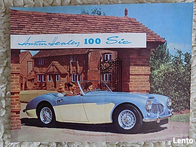 Austin Healey 100-6 six Prospekt, folder.
