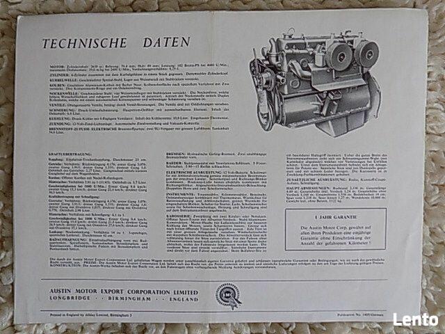 Austin Healey 100-6 six Prospekt, folder.