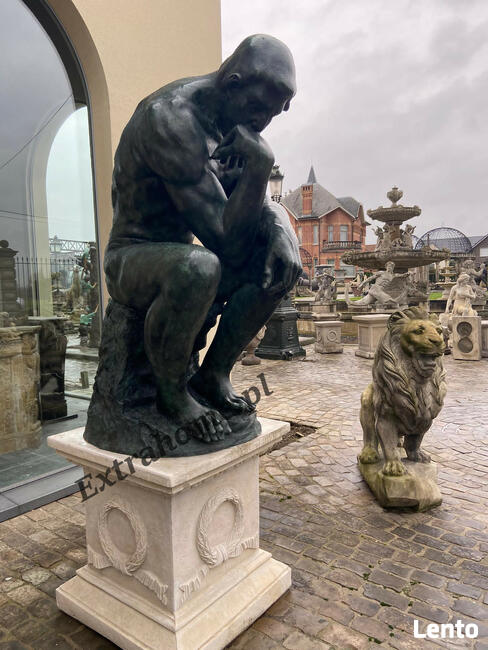 Myśliciel H185cm Rzeźba figura z brązu najbardziej znana na