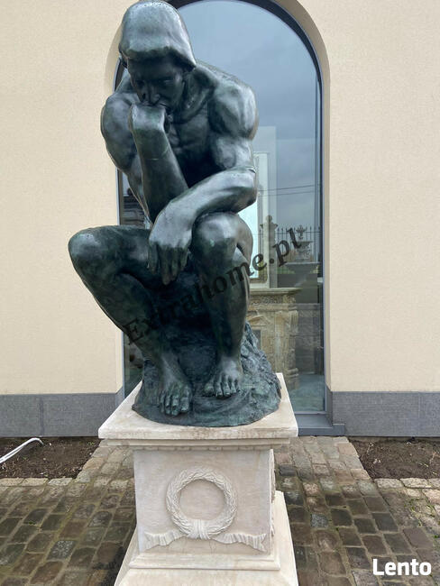 Myśliciel H185cm Rzeźba figura z brązu najbardziej znana na