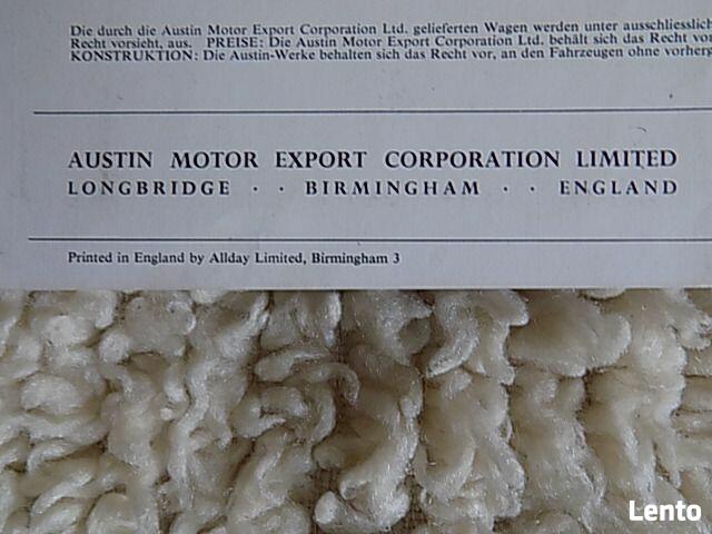 Austin Healey 100-6 six Prospekt, folder.