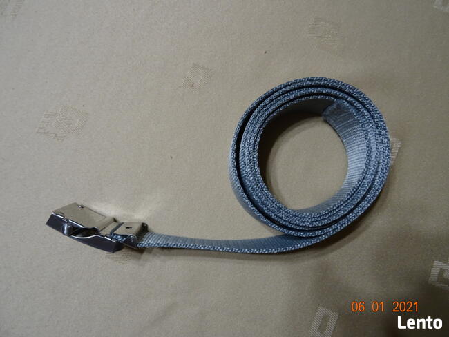 Pasek męski szary 162 cm