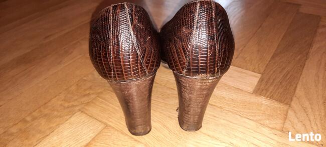 półbuty SIMPLE brązowe (37).Stan BDB. Skóra