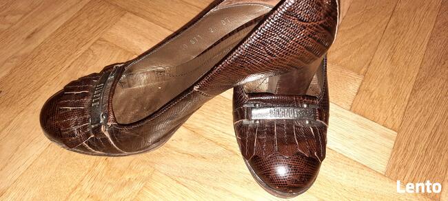 półbuty SIMPLE brązowe (37).Stan BDB. Skóra