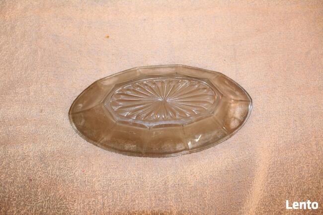 Półmisek Owalny Kryształ Szkło HSG Ząbkowice PRL Unikat