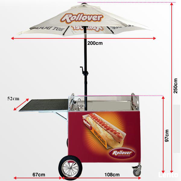 Wózek gastronomiczny hot dog bezprądowy nowy wysyłka sanepi