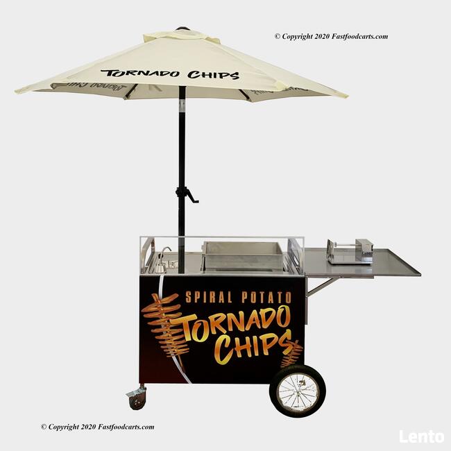 Wózek gastronomiczny Chipstix zakręcona frytka gaz VAT23%