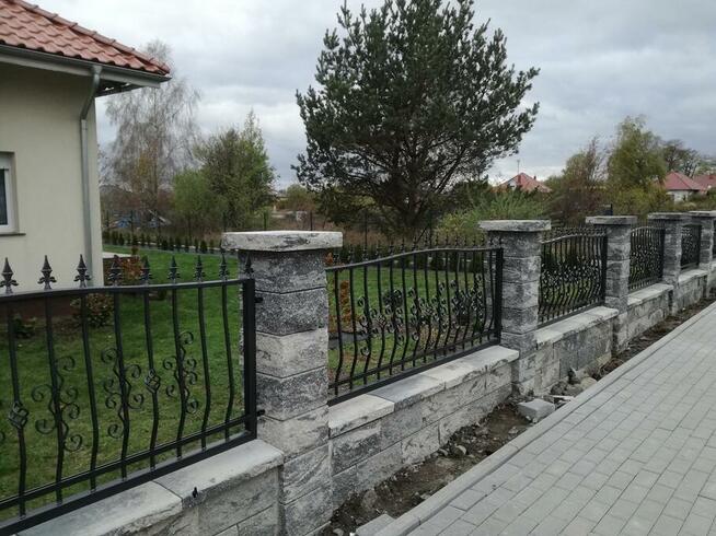 Klasyczne Ogrodzenie Metalowe Ocynkowane Kute Brama Furtka