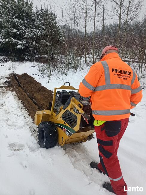 Usługi koparką łańcuchową , minikoparką , mini ładowarką