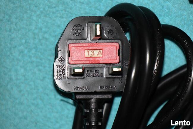 Kabel komputerowy zasilający angielski IEC C13 1,8 m 10A 13A