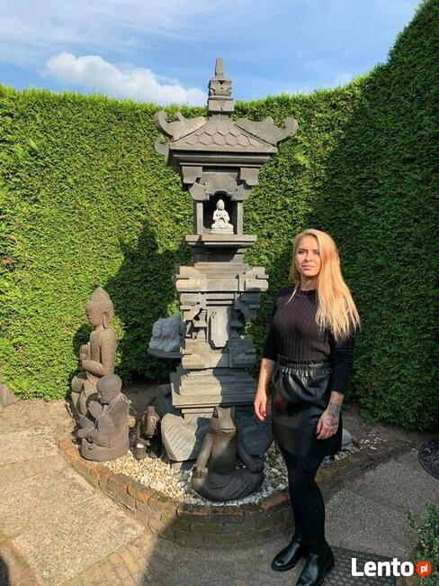 Ganesha H125cm rzeźba z kamienia lawy - Uosabia witalność i