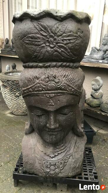 Ganesha H125cm rzeźba z kamienia lawy - Uosabia witalność i