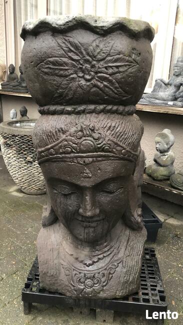 Ganesha H155cm rzeźba z kamienia lawy - Uosabia witalność i