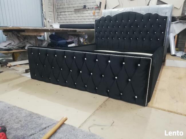 Łóżko mega, hit chesterfield głębokie pikowania, glamour