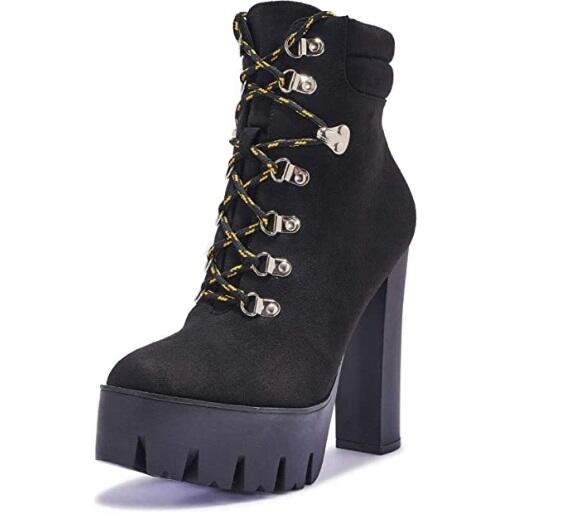 40 Truffle High heels 14cm czarny zamsz stopa 26cm