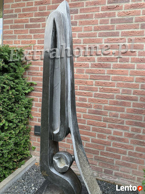 2w1 Lampa Ogrodowa H85cm Zamek jak ze snu rzeźba z kamienia