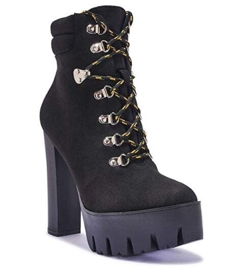 40 Truffle High heels 14cm czarny zamsz stopa 26cm