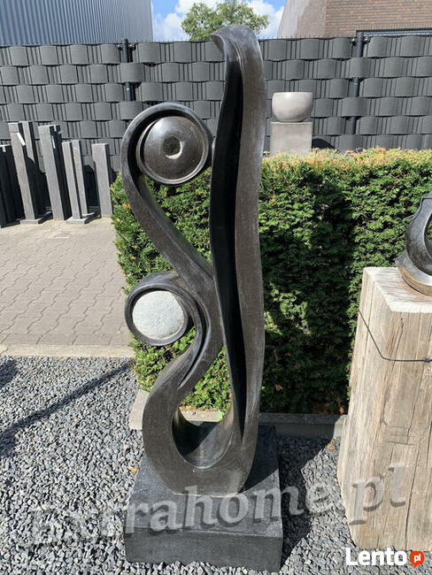 2w1 Lampa Ogrodowa H85cm Zamek jak ze snu rzeźba z kamienia