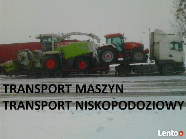 Transport Maszyn Rolniczych Budowlanych Niskopodwoziowy