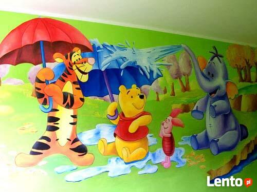 Dekoracje na ścianę do przedszkoli, szkoły - graffiti, malow