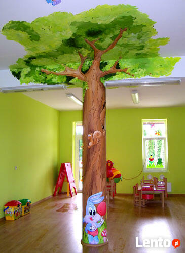 Dekoracje na ścianę do przedszkoli, szkoły - graffiti, malow
