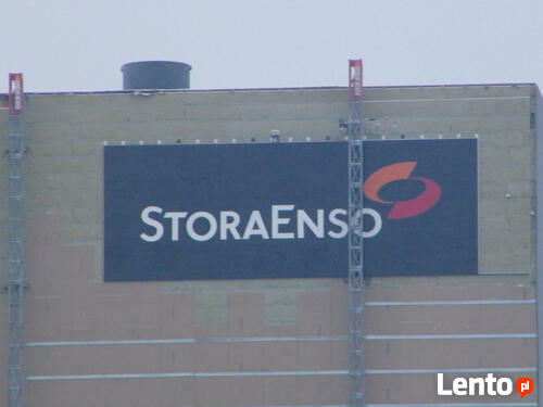 Mural malowany na ścianie, graffiti, reklama malowana