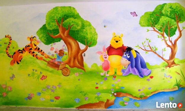Dekoracje na ścianę do przedszkoli, szkoły - graffiti, malow