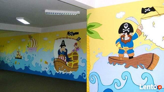 Dekoracje na ścianę do przedszkoli, szkoły - graffiti, malow