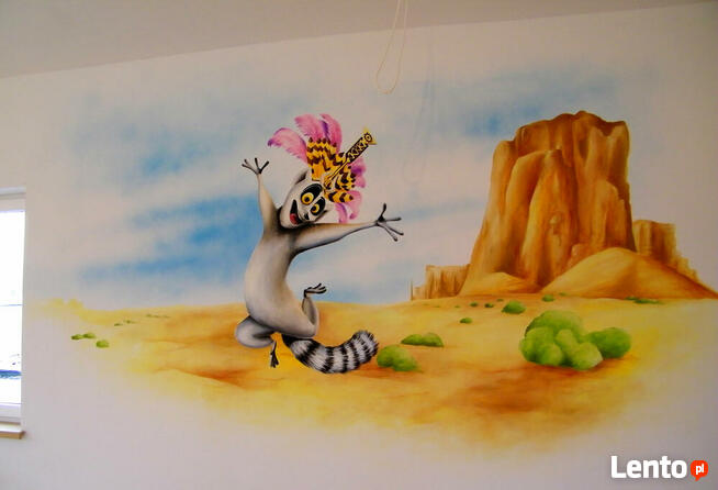 Dekoracje na ścianę do przedszkoli, szkoły - graffiti, malow
