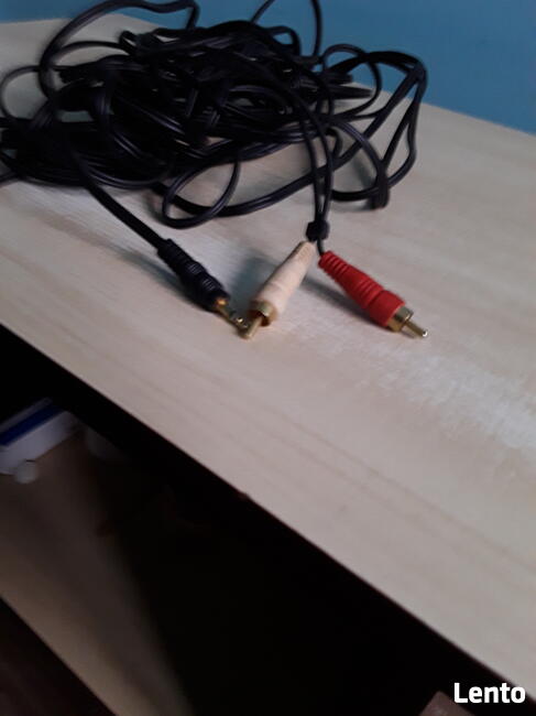 Kabel mini jack / 2×cinch DŁUGI