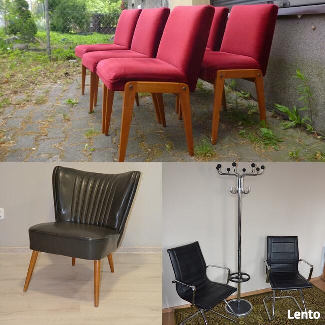 2 Krzesła Typ 200-242, Krzesło PRL, Meble PRL, Fotele PRL