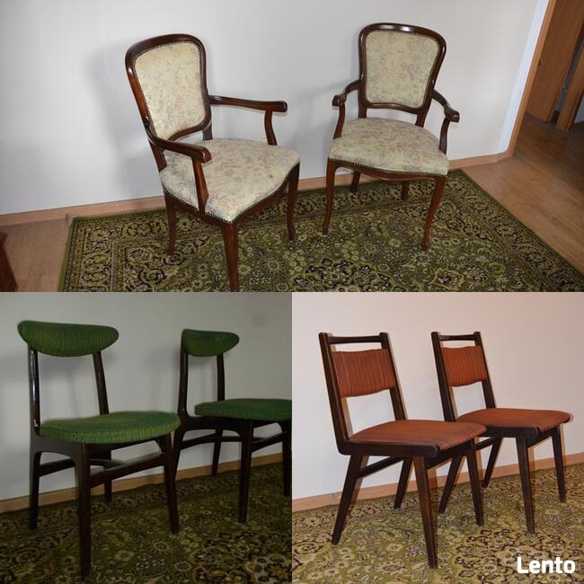 2 Krzesła Typ 200-242, Krzesło PRL, Meble PRL, Fotele PRL