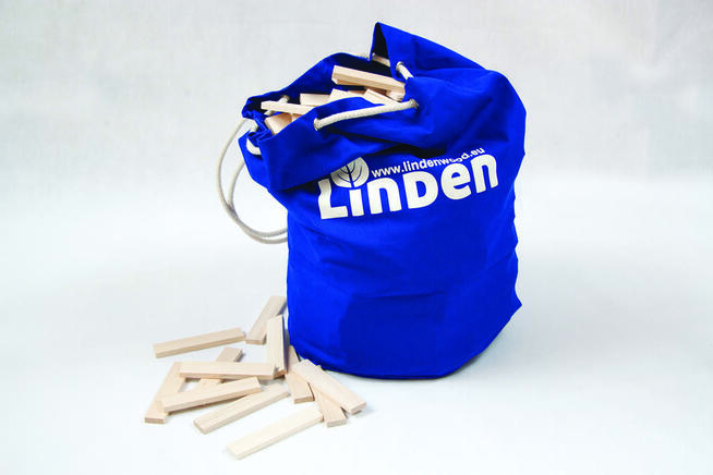 Polskie ,kreatywne ,eko klocki Linden drewniane 400 szt. EDU