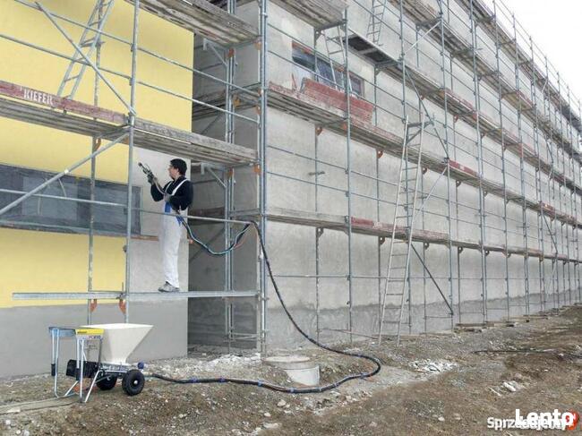 MALOWANIE NATRYSKOWE WNĘTRZ ELEWACJI MYCIE DACHÓW ELEWACJI