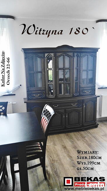 Witryna 180` Dąb Rustical Nowa od Bekas Meble Stylowe Zobacz