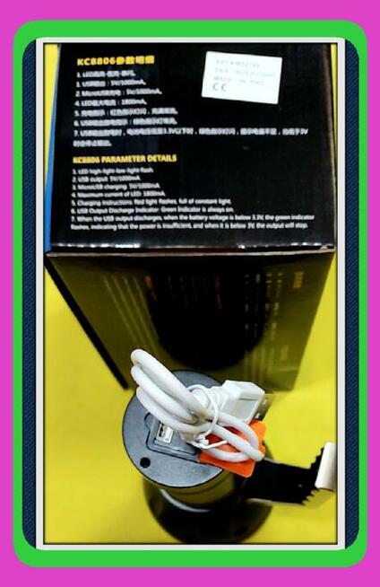 JB Mocna LED Myśliwych Latarka akumulatorowa Szperacz