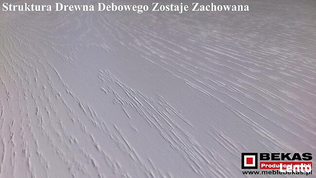 Stylowa Komoda 180` Wysoka (2S-4D) Biały Dąb od Bekas Meble