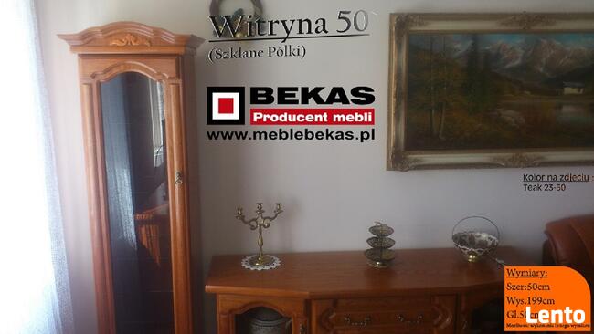 Witryna Słupek 50` Stylowa Sliczna Nowa od Bekas Meble Styl