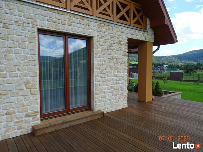 Ściany elewacje domu w górach