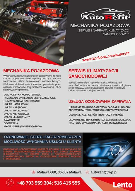AutoRefit Serwis Samochodowy - Malawa Krasne Rzeszów