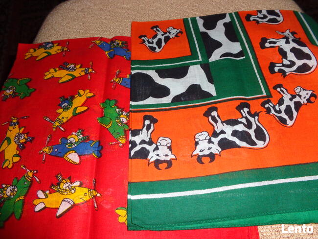 chustki na głowe - bandamki nowe bawełniane kolorowe