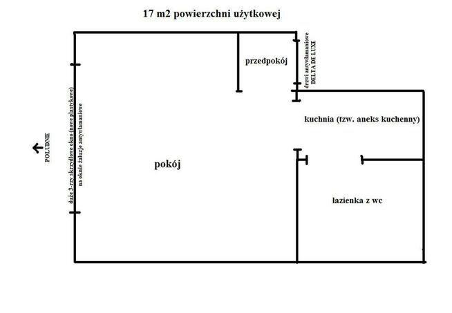 Kawalerka 16 m2 Łódź - sprzedam lub zamienię na większe
