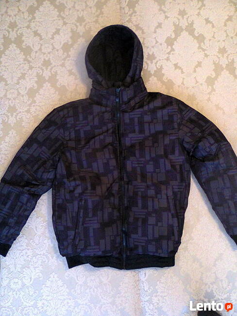 Nowa zimowa kurtka dwustronna z kapturem