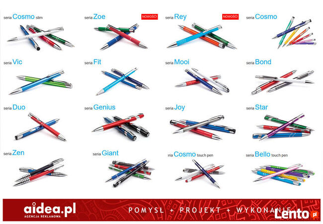 długopisy z nadrukiem, długopisy reklamowe z grawerem