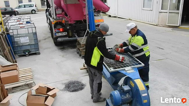 Beton, transporter zbrojenia, pneumatyczny