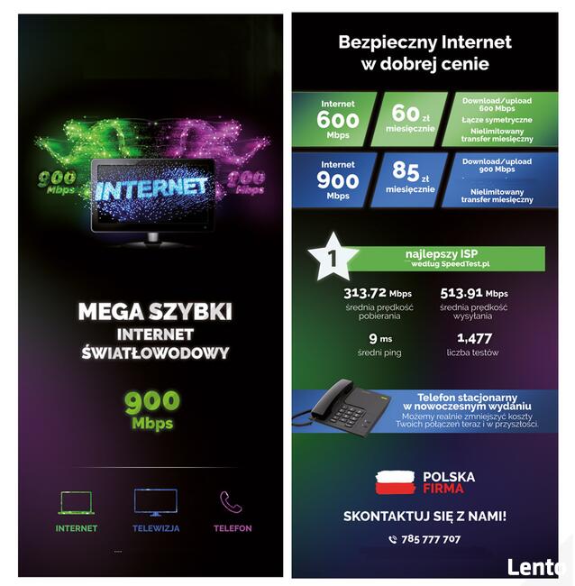 Super Szybki Internet Światłowodowy do 1500 Mbit Białystok