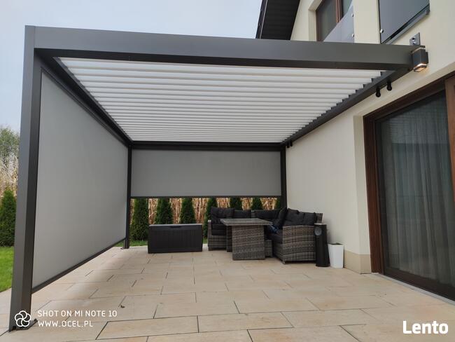 Pergole, wiaty i bramy garażowe, rolety, markizy, żaluzje.