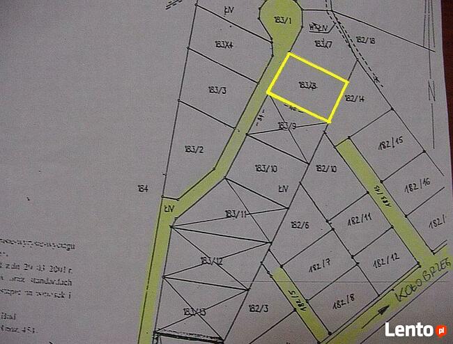 Działka Korzystno gm. Kołobrzeg - 700 m