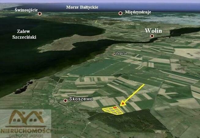 Działka siedliskowa Skoszewo gm. Wolin