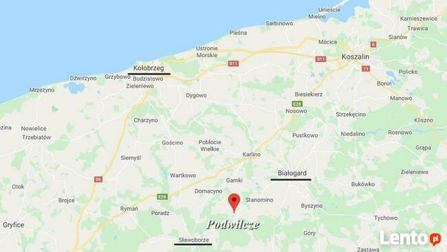 Działka Podwilcze gm. Białogard